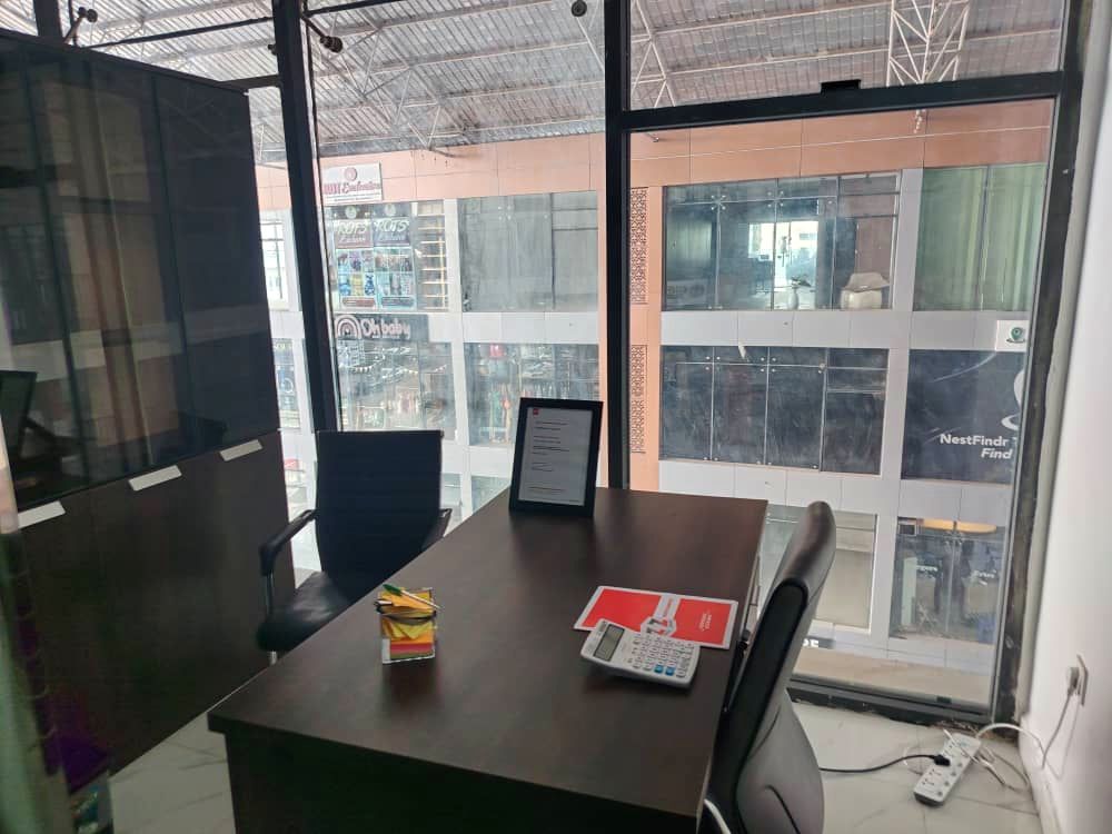 A desk in the Nestpoint Finance office